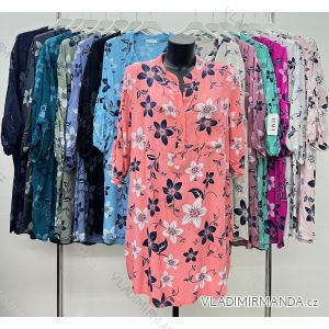 Women's 3/4 Long Sleeve Shirt (46/48/50 ONE SIZE) ITALIAN FASHION IM424387