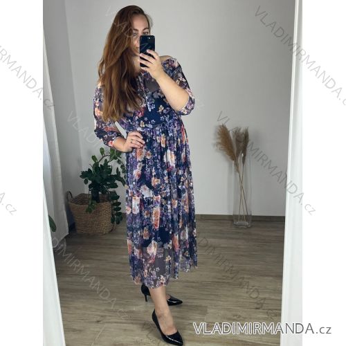 Women's Long Sleeve Shirt Dress (S/M ONE SIZE) ITALIAN FASHION IMWD232607