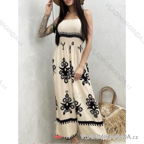 Women's Long Elegant Sleeveless Jumpsuit (S/M ONE SIZE) ITALIAN FASHION IMWGS231166
