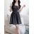 Women's Sleeveless Overbust Summer Denim Dress (S/M ONE SIZE) ITALIAN FASHION IMM24M8420