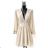 Women's Long Chiffon Short Sleeve Dress (S/M ONE SIZE) ITALIAN FASHION IMWGS231048 beige S / M