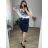 Šaty letní na ramínka dámské (S/M ONE SIZE) ITALSKÁ MÓDA IMPBB22B21841 44 blue