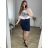 Šaty letní na ramínka dámské (S/M ONE SIZE) ITALSKÁ MÓDA IMPBB22B21841 44 blue