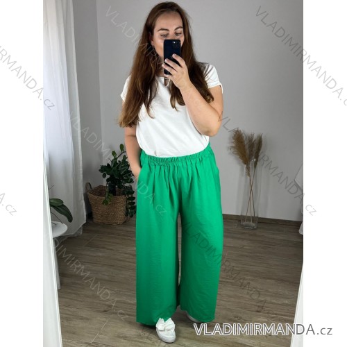 Women's Plus Size Long Pants and Long Sleeve Shirt Set (L/XL/2XL ONE SIZE) POLISH FASHION IMWT23BELLA -   Green
 -   56/58