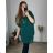 Shirt extended 3/4 long sleeve women's (L/XL/2XL ONE SIZE) ITALIAN FASHION IM423025
