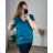 Women's Plus Size Short Sleeve Tunic (2XL/3XL/4XL ONE SIZE) ITALIAN FASHION IMC23080