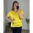 Women's Plus Size Short Sleeve Tunic (2XL/3XL/4XL ONE SIZE) ITALIAN FASHION IMC23080/DU