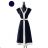 Women's Long Sleeve Summer Dress (S/M ONE SIZE) ITALIAN FASHION IMPES238990 black S / M