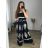 Long Jumpsuit with Pendant 3/4 Long Sleeve Women's Plus Size (50-58) ITALIAN FASHION IMWEC24016
