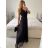 Women's Long Party Elegant Summer Sleeveless Dress (S/M ONE SIZE) ITALIAN FASHION IMPSH233584 Pink S/M