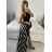Women's Long Summer Sleeveless Dress (S/M ONE SIZE) ITALIAN FASHION IMM23M3667