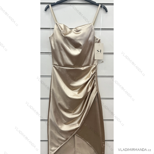 Women's Strapless Long Party Dress (S/M ONE SIZE) ITALIAN FASHION IMPSH2360055