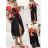 Women's Long Chiffon Short Sleeve Dress (S/M ONE SIZE) ITALIAN FASHION IMWGS231048