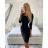 Women's Elegant Long Sleeve Dress (S/M ONE SIZE) ITALIAN FASHION IMM23M6062 black M