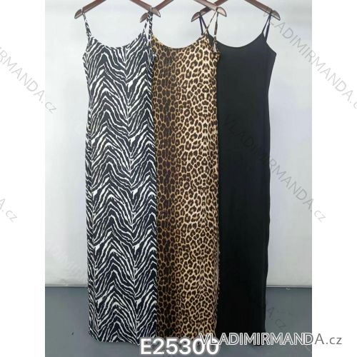 Satin Women's Long Summer Strapless Dress (S / M / L ONE SIZE) ITALIAN FASHION IMM22694