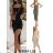 Satin Women's Long Summer Strapless Dress (S / M / L ONE SIZE) ITALIAN FASHION IMM22694