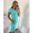 Women's short sleeve dress (uni L / XL) ITALIAN FASHION IM320003