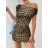 Satin Women's Long Summer Strapless Dress (S / M / L ONE SIZE) ITALIAN FASHION IMM22694