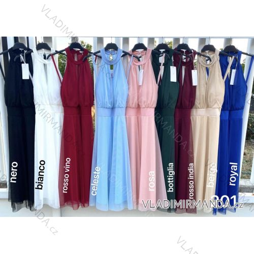 Women's Sleeveless Tulle Short Party Dress (S/M ONE SIZE) ITALIAN FASHION IMM239097
