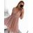 Elegant Tulle Short Sleeveless Party Women's Dress (S/M ONE SIZE) ITALIAN FASHION IMM239074