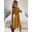 Elegant formal dress with straps for women (S / M ONE SIZE) ITALIAN FASHION IMHMS23139/DU