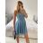 Elegant formal dress with straps for women (S / M ONE SIZE) ITALIAN FASHION IMHMS23139/DU