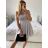 Elegant formal dress with straps for women (S / M ONE SIZE) ITALIAN FASHION IMHMS23139/DU