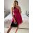 Elegant formal dress with straps for women (S / M ONE SIZE) ITALIAN FASHION IMHMS23139/DU