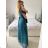 Šaty letní na ramínka dámské (S/M ONE SIZE) ITALSKÁ MÓDA IMPBB22B21841 -   white -   S / M