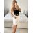 Women's Long Chiffon Short Sleeve Dress (S/M ONE SIZE) ITALIAN FASHION IMWGM23456 -   Dark beige
 -   S / M