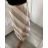 Women's Medium Length Satin Skirt (S/M ONE SIZE) ITALIAN FASHION IMM23UN6886 S / M beige