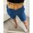 Sweatpants baggy 3/4 short women's (UNI SM) ITALIAN FASHION IMD20406 -   dark blue -   S / M