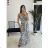 Women's Long Chiffon Short Sleeve Dress (S/M ONE SIZE) ITALIAN FASHION IMWGS231048
