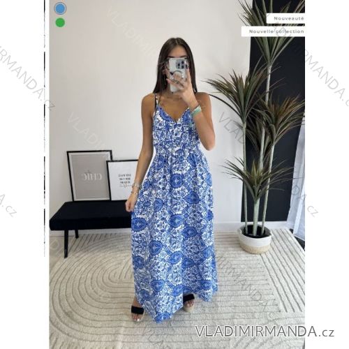 Women's Long Chiffon Short Sleeve Dress (S/M ONE SIZE) ITALIAN FASHION IMWGS231048