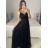 Women's Strapless Long Party Dress (S/M ONE SIZE) ITALIAN FASHION IMPSH2360055 purple S / M