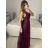 Women's Strapless Long Party Dress (S/M ONE SIZE) ITALIAN FASHION IMPSH2360055 purple S / M