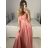 Women's Strapless Long Party Dress (S/M ONE SIZE) ITALIAN FASHION IMPSH2360055 -   růžová starorůžová -   S / M