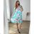 Women's Oversized 3/4 Long Sleeve Dress (S/M ONE SIZE) ITALIAN FASHION IMWGB231731 white 52/54