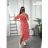 Women's Long Chiffon Short Sleeve Dress (S/M ONE SIZE) ITALIAN FASHION IMWGS231048