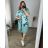 Shirt 3/4 sleeve ladies strip (4XL/5XL ONE SIZE) ITALSKÁ MÓDA IM422026