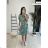 Women's Long Chiffon Short Sleeve Dress (S/M ONE SIZE) ITALIAN FASHION IMWGS231048