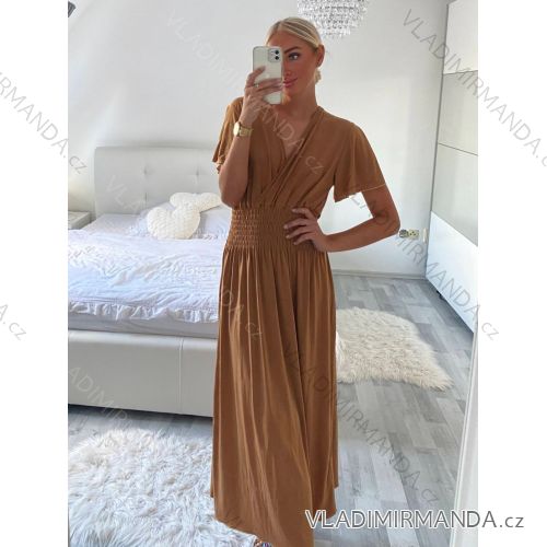 Women's summer icecool dress with sleeve (M/L, XL/2XL) AINUOSI ITALIAN FASHION IMB232103