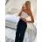 Women's Summer Loose Long Pants (M/L ONE SIZE) ITALIAN FASHION IMC23030 M / L white
