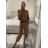 Women's Plus Size Short Sleeve Tunic and Pants Set (24/44/46 ONE SIZE) ITALIAN FASHION IMWGS24050