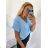 Tunic short sleeve women (uni s-l) ITALIAN FASHION IMD20123 L/XL white