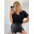 Tunic short sleeve women (uni s-l) ITALIAN FASHION IMD20123 L/XL white