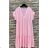 Women's Long Sleeve Summer Dress (S/M ONE SIZE) ITALIAN FASHION IMPES238990 růžová fuchsiová S / M