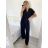 Women's elegant party long sleeve dress (S/M ONE SIZE) ITALIAN FASHION IM322282 S / M black