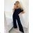 Women's elegant party long sleeve dress (S/M ONE SIZE) ITALIAN FASHION IM322282 S / M black