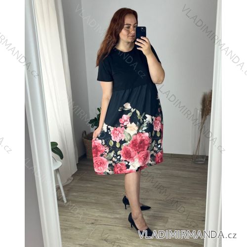 Shirt extended 3/4 long sleeve women's (L/XL/2XL ONE SIZE) ITALIAN FASHION IM423025